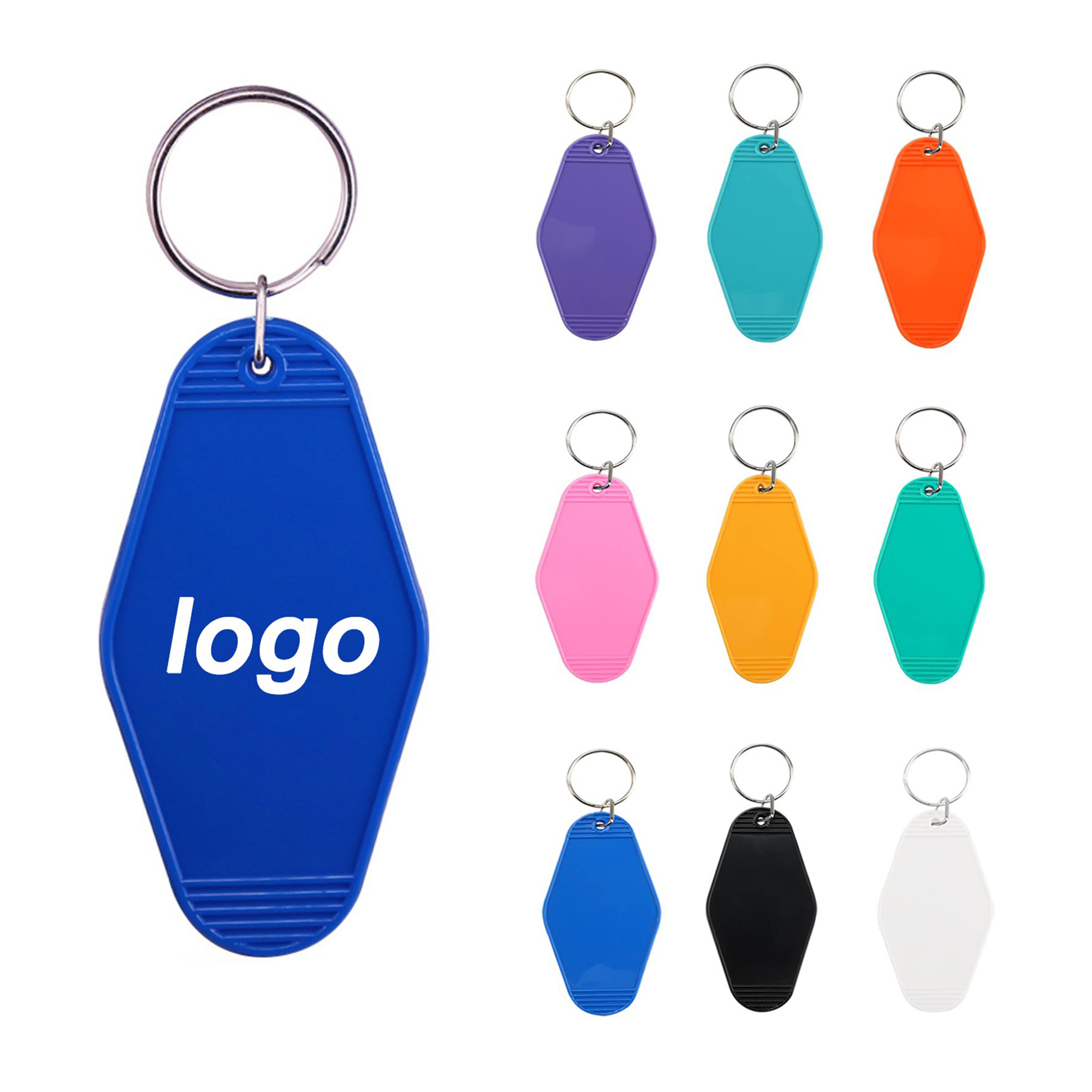 Plastic Diamond Hotel Keycard Keychain 3