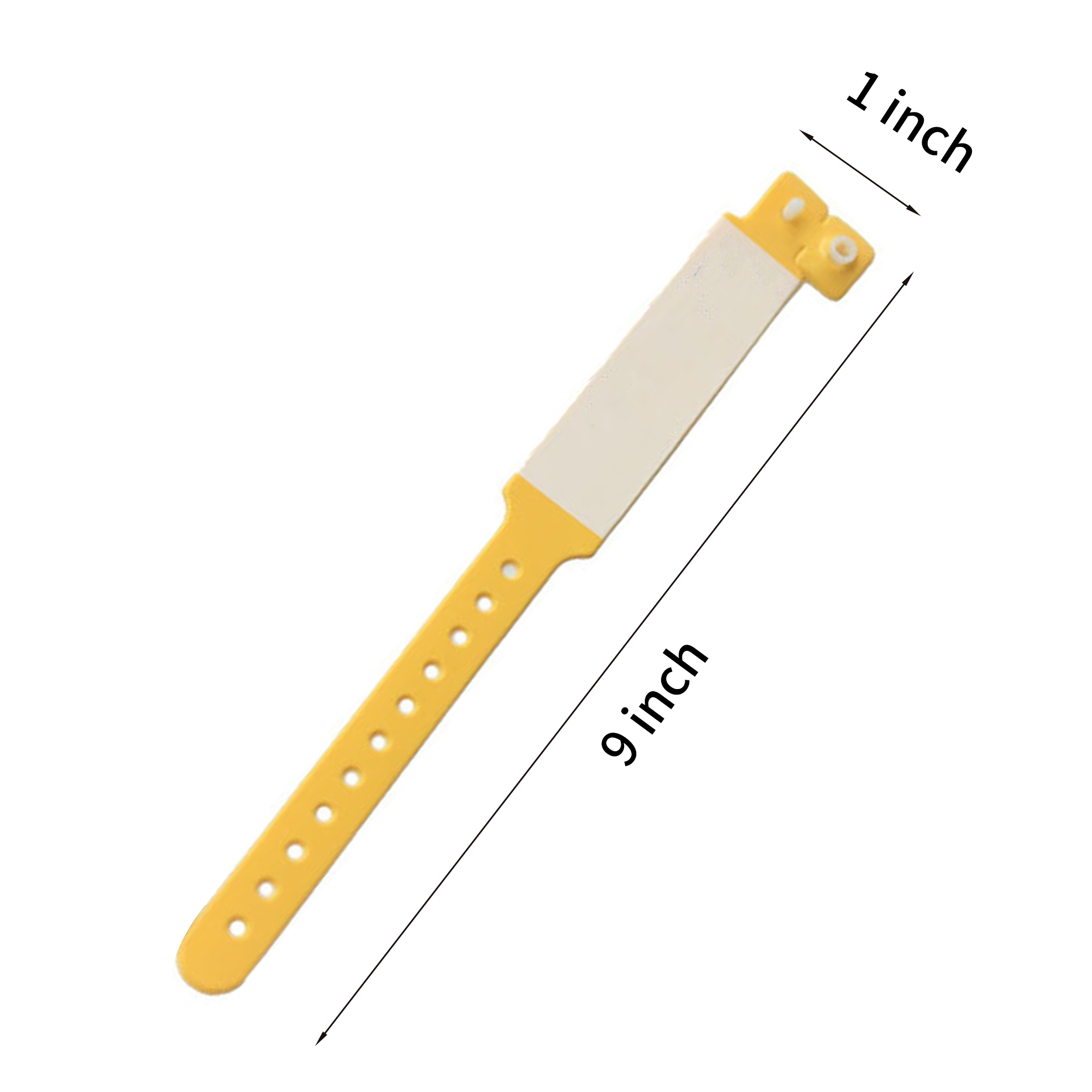 Waterproof Vinyl Identification Wristband 9" x 1" 5