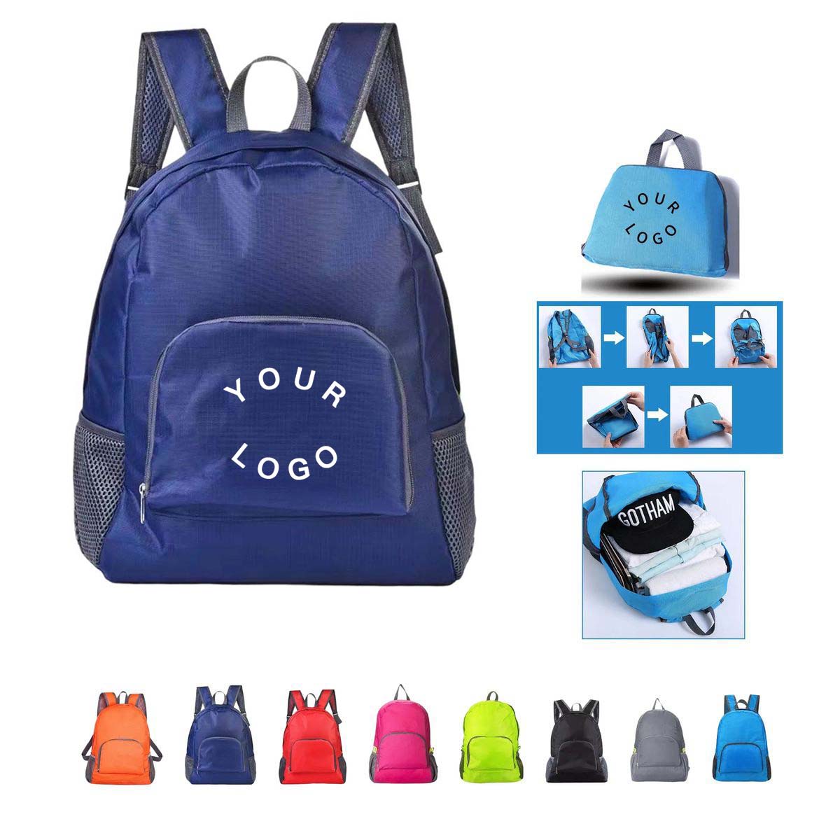 Compact Waterproof Backpack with Large Capacity 2