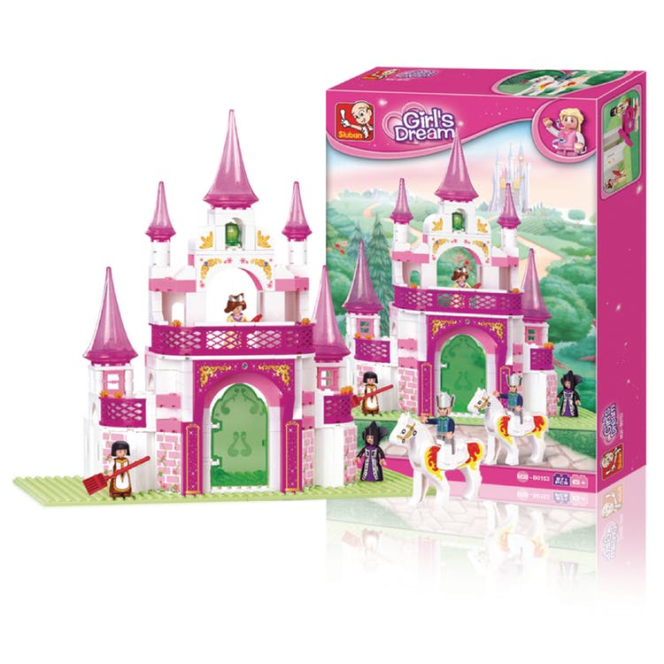 Girl's Dream Castle Building Brick Kits - 271 Pieces