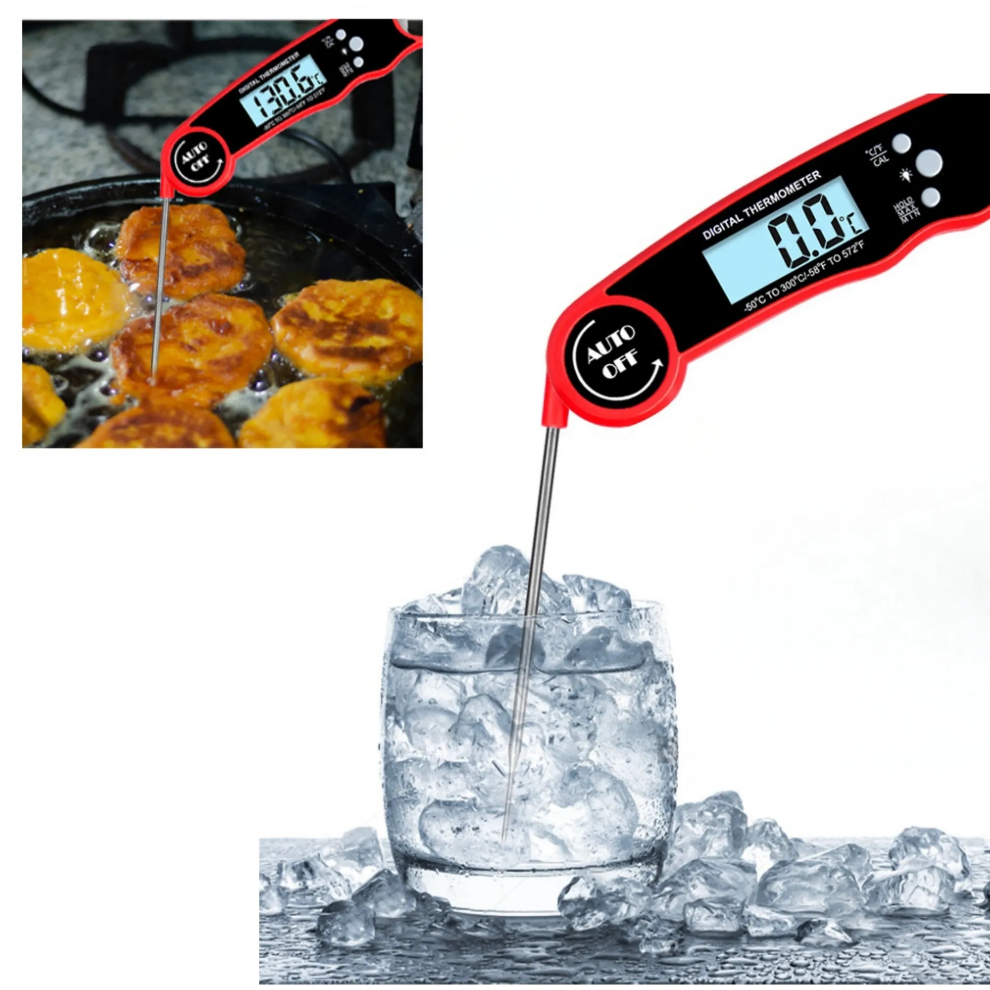 Digital Barbecue Thermometer Folding Probe 5