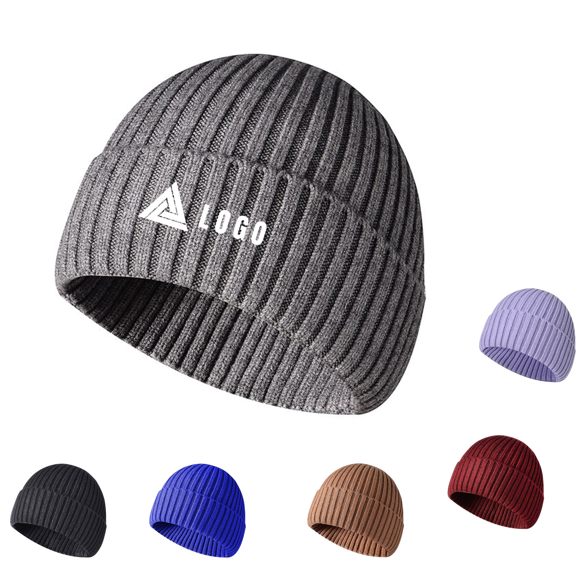 Cuffed Knit Winter Hat 2