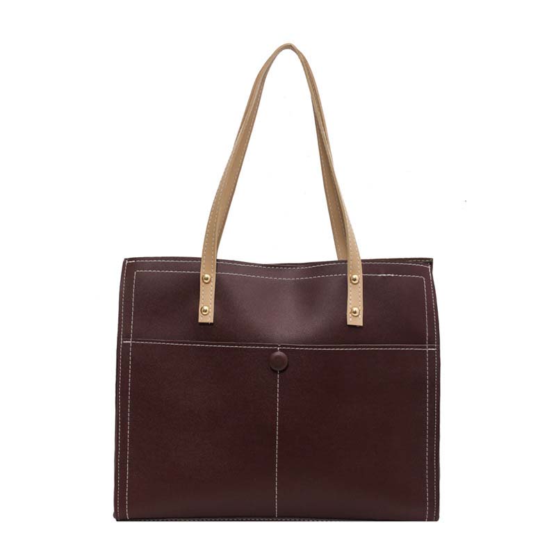 PU Leather Tote Handbags for Fashion Ladies w/ Top Handle Shoulder 6