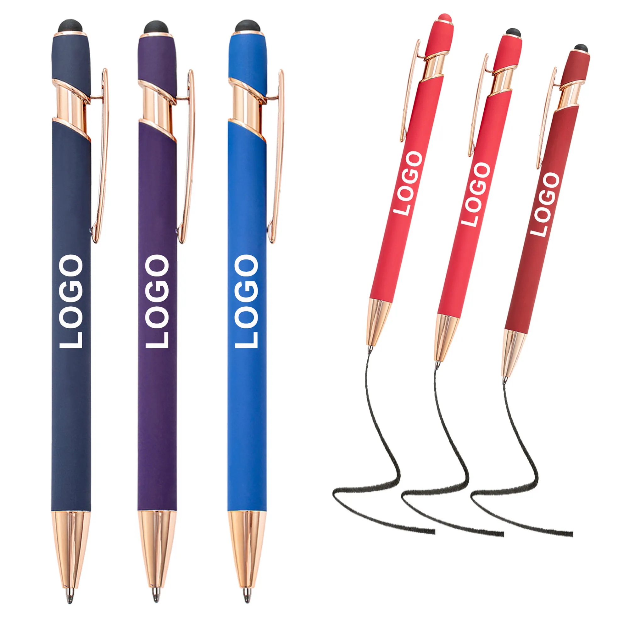 Retractable Ballpoint Pen With Stylus Tip 7