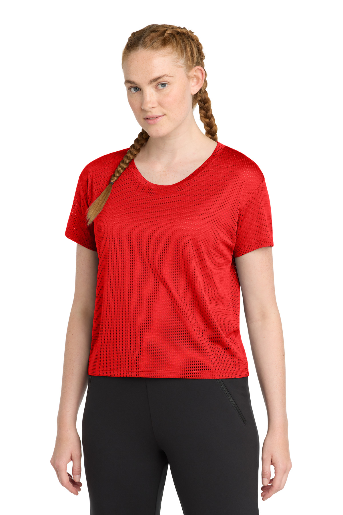 Sport-Tek Women's PosiCharge Draft Crop Tee. LST411 64
