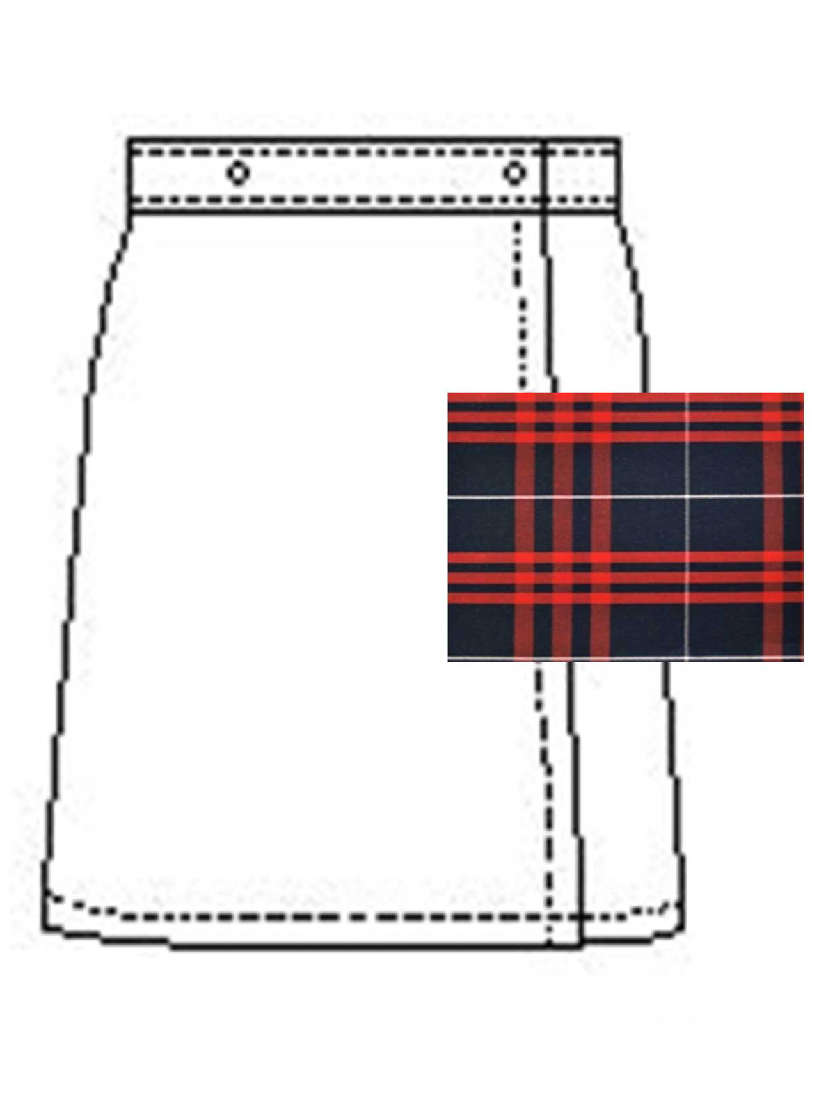 A+ Uniforms - Girls' Blend Plaid Skort 9