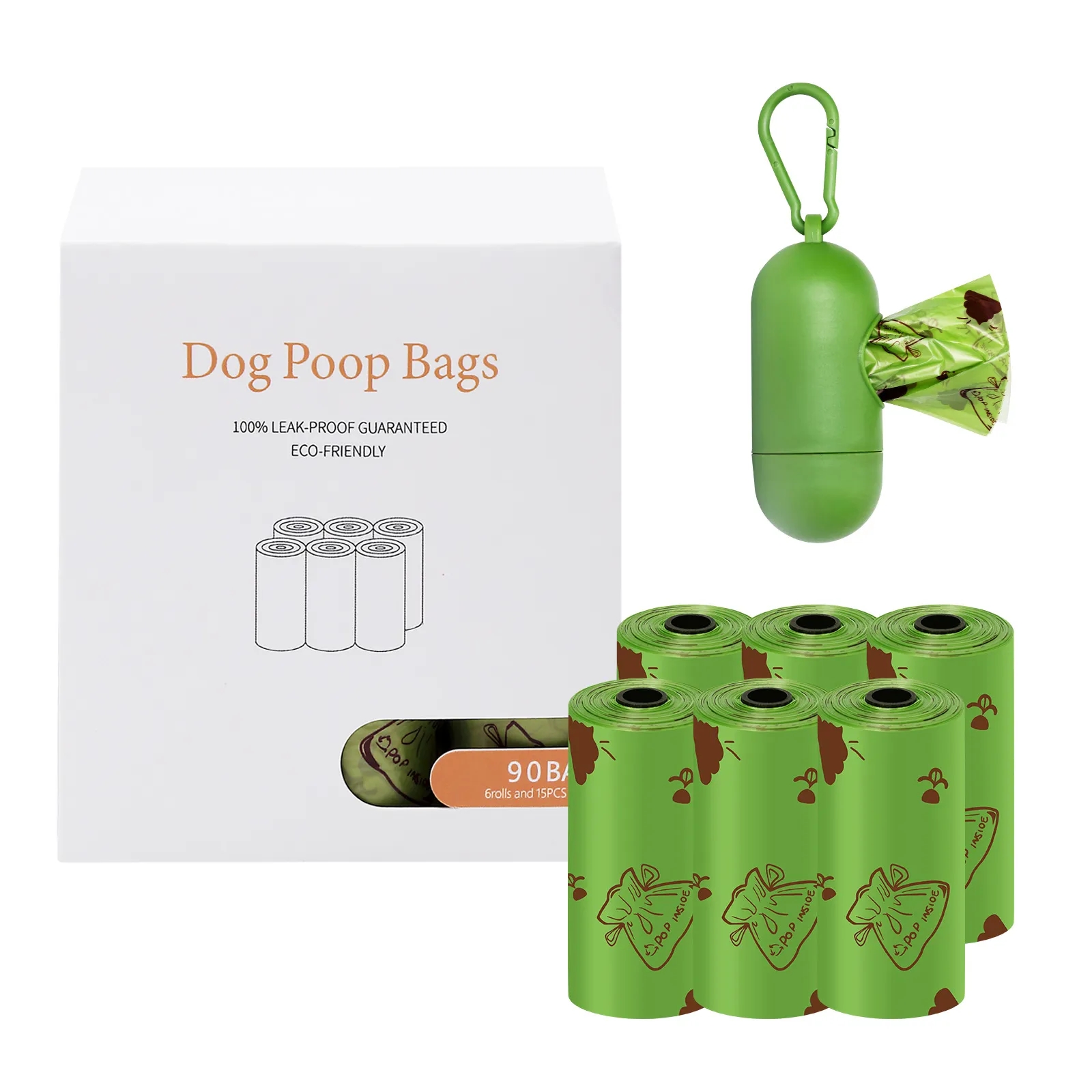 Biodegradable Dog Poop Bag with Dispenser 1
