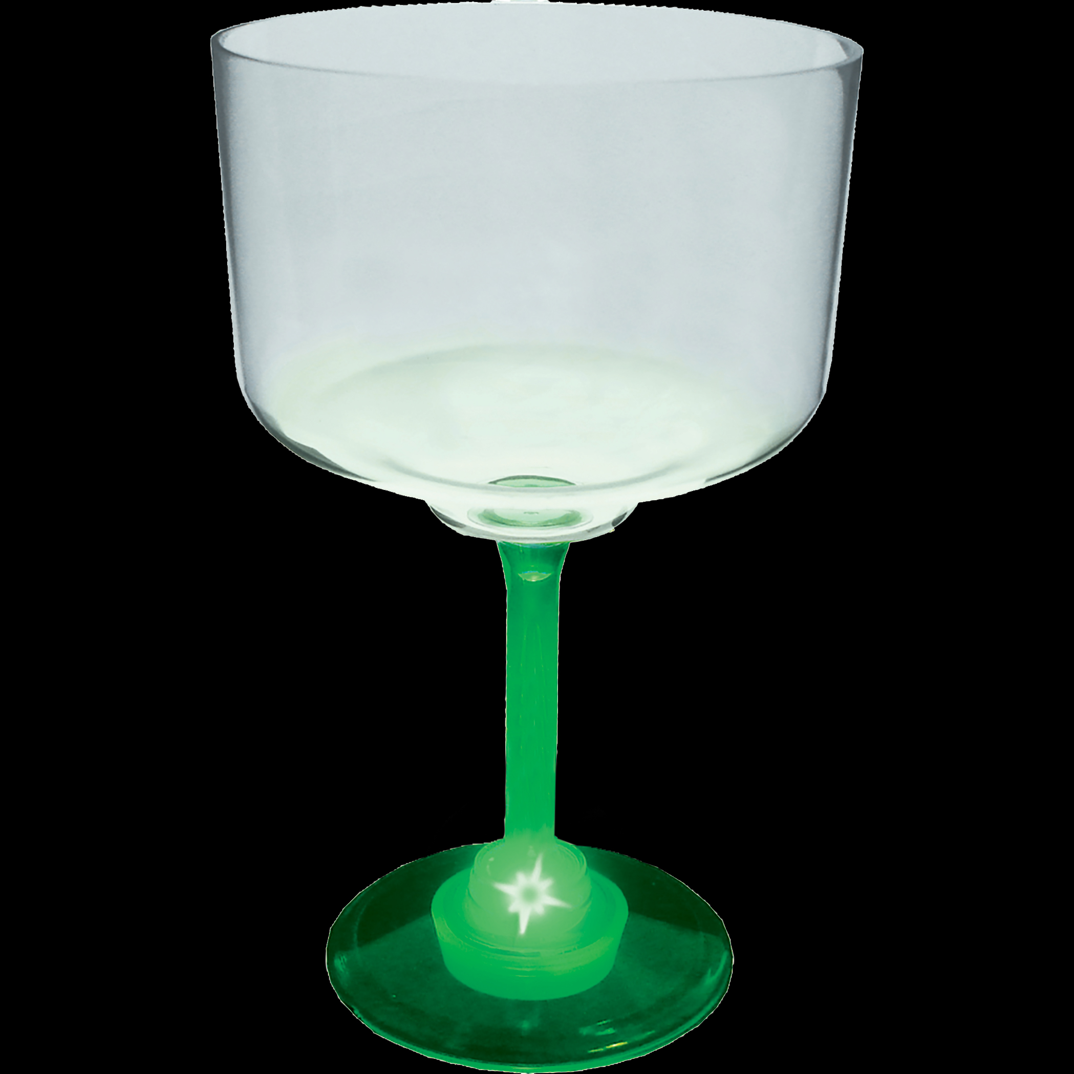 18oz Light Up Standard Stem Plastic Margarita Glass 6