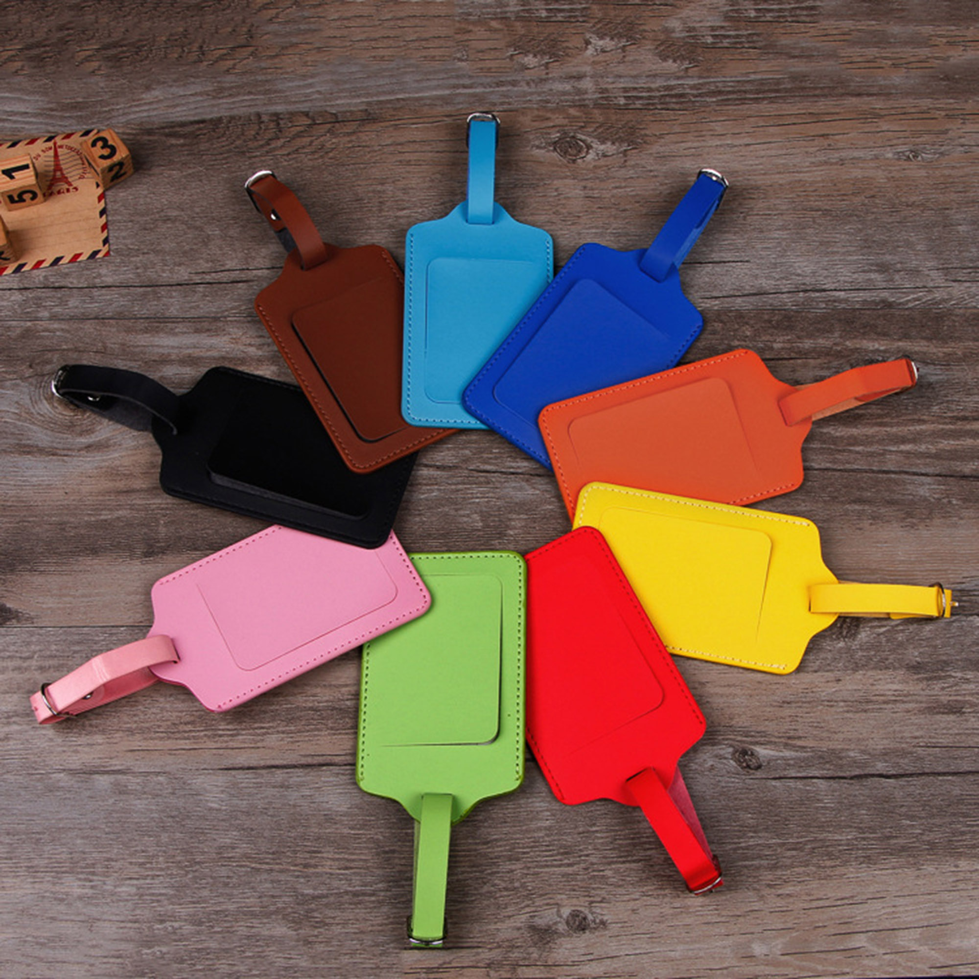 PU Leather Luggage Bag Tag 3