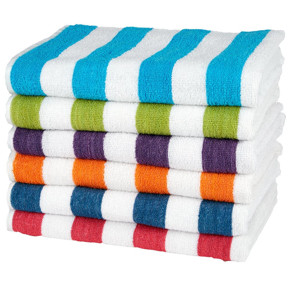 Cabana Stripe Beach Towels - 32" x 65" 6 Colors 2