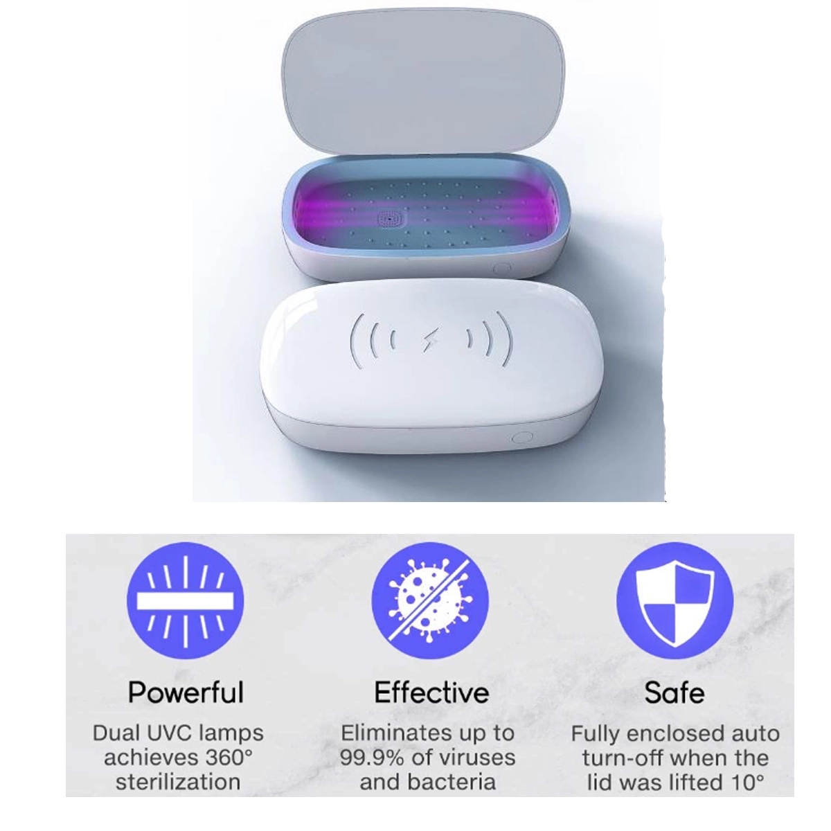 UV Sterilizer with 15W Wireless Charging and Aromatherapy 4