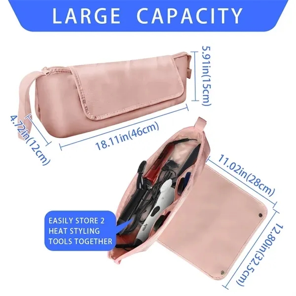 Waterproof Polyester Curling Iron Travel Pouch 5