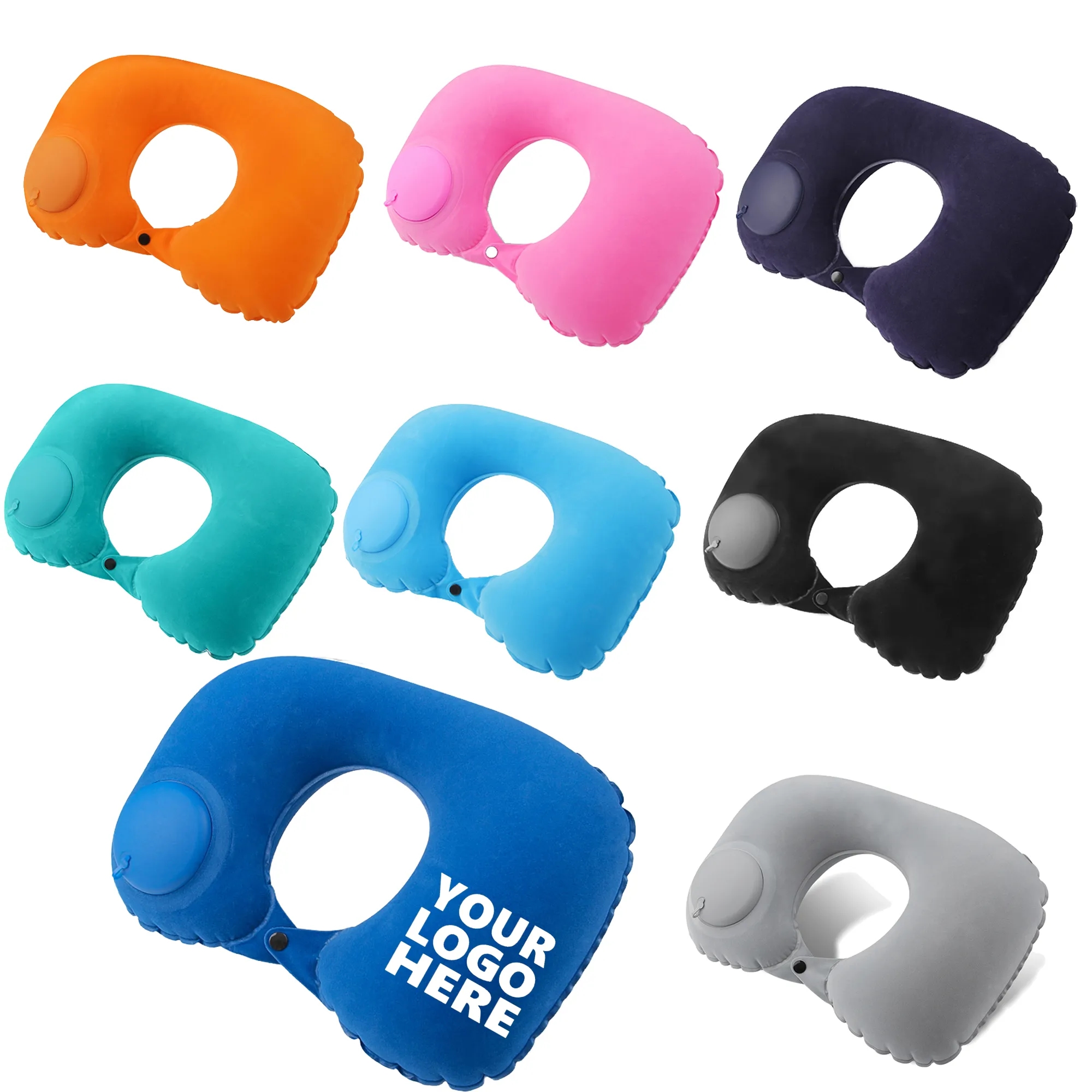 U-Shaped Portable Inflatable Travel Neck Pillow 2