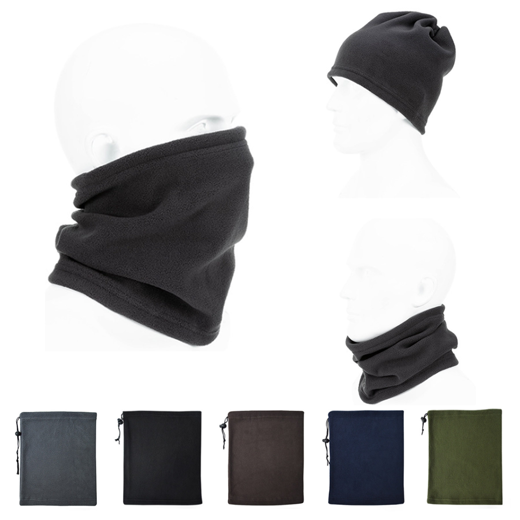 Polar Fleece Neck Warmer Scarf 1