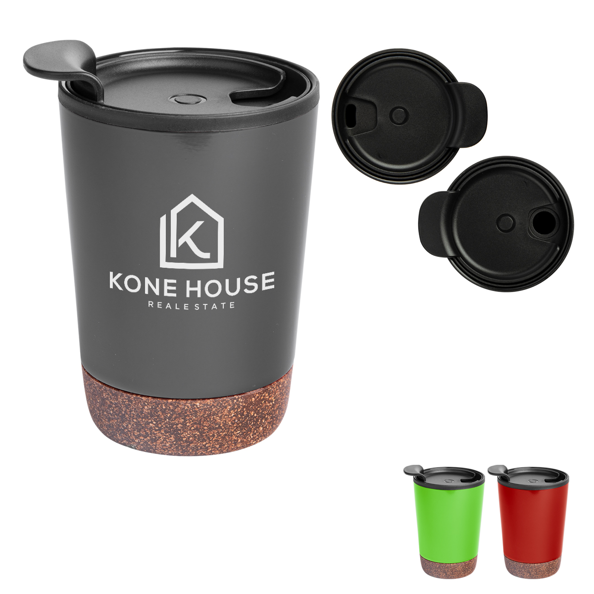 10Oz. Stainless Steel Zoe Tumbler With Cork Base