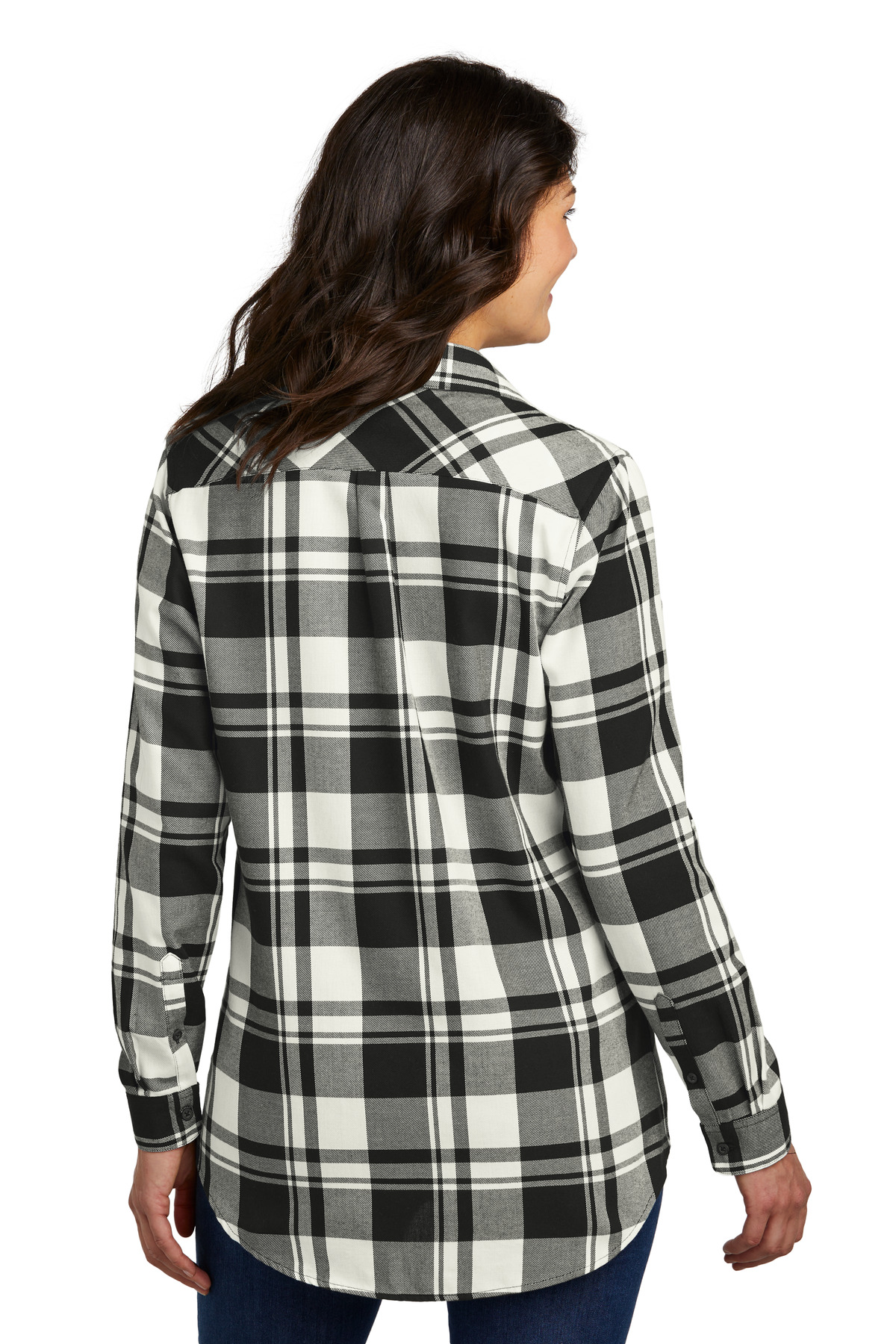 Port Authority Women's Plaid Flannel Tunic . LW668 9