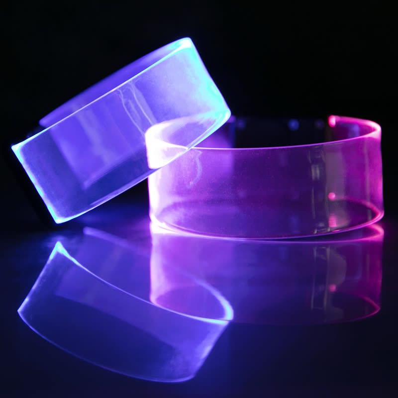 Custom Laser Engraved LED Magnetic Wristband Bracelet 2