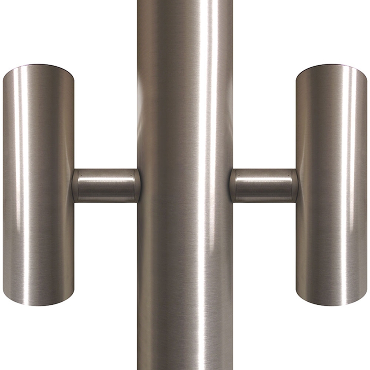 Silver Flagpole Tunnel Lights - for 5" Diameter Pole 3