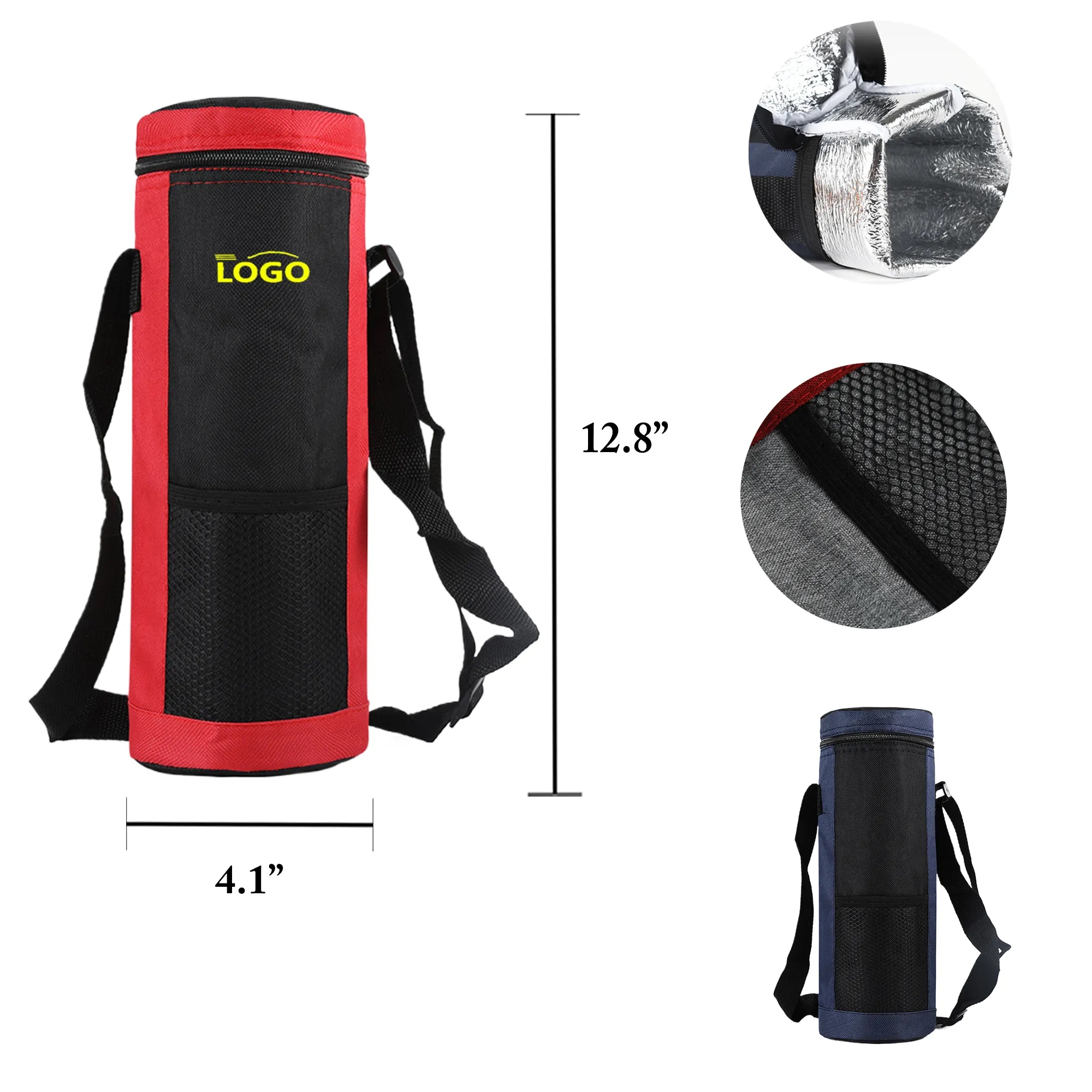 MOQ20 Oxford Insulated Bottle Carrier Bag For Outdoor 3