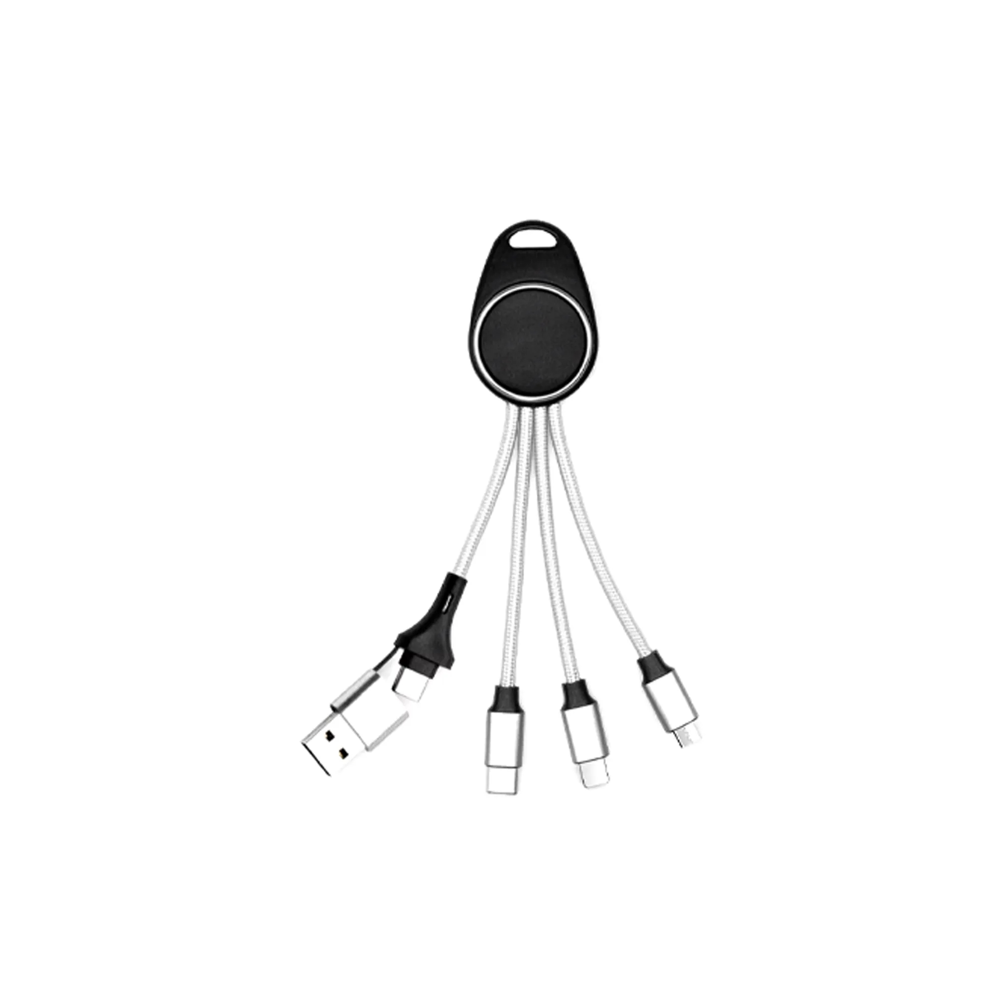 5 in 1 Braided Keychain Charging Cable Business Promotional 4