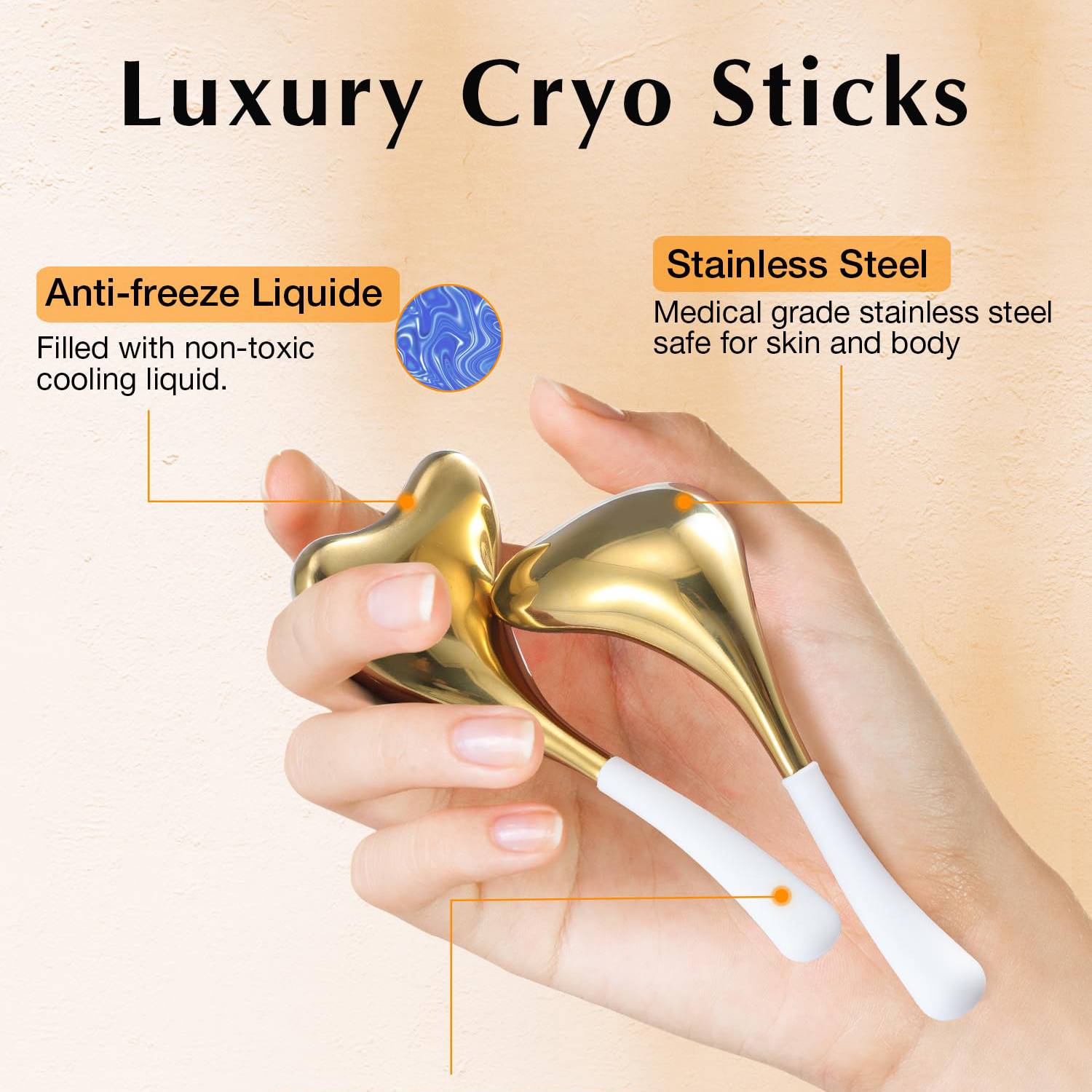 Stainless Steel Facial Massage Cold Compress Ice Wave Ball 3