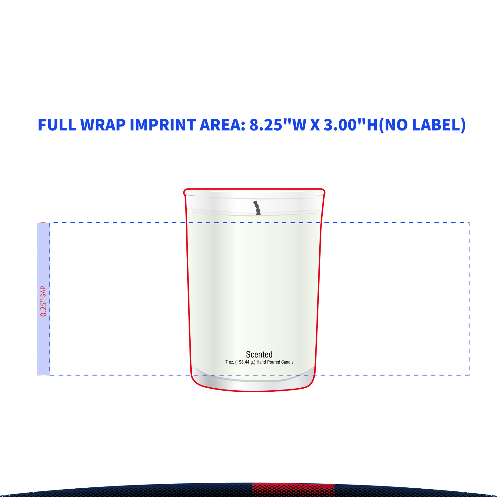 8 oz. Caprice Cardboard Gift Box Scented Tumbler Candle 8