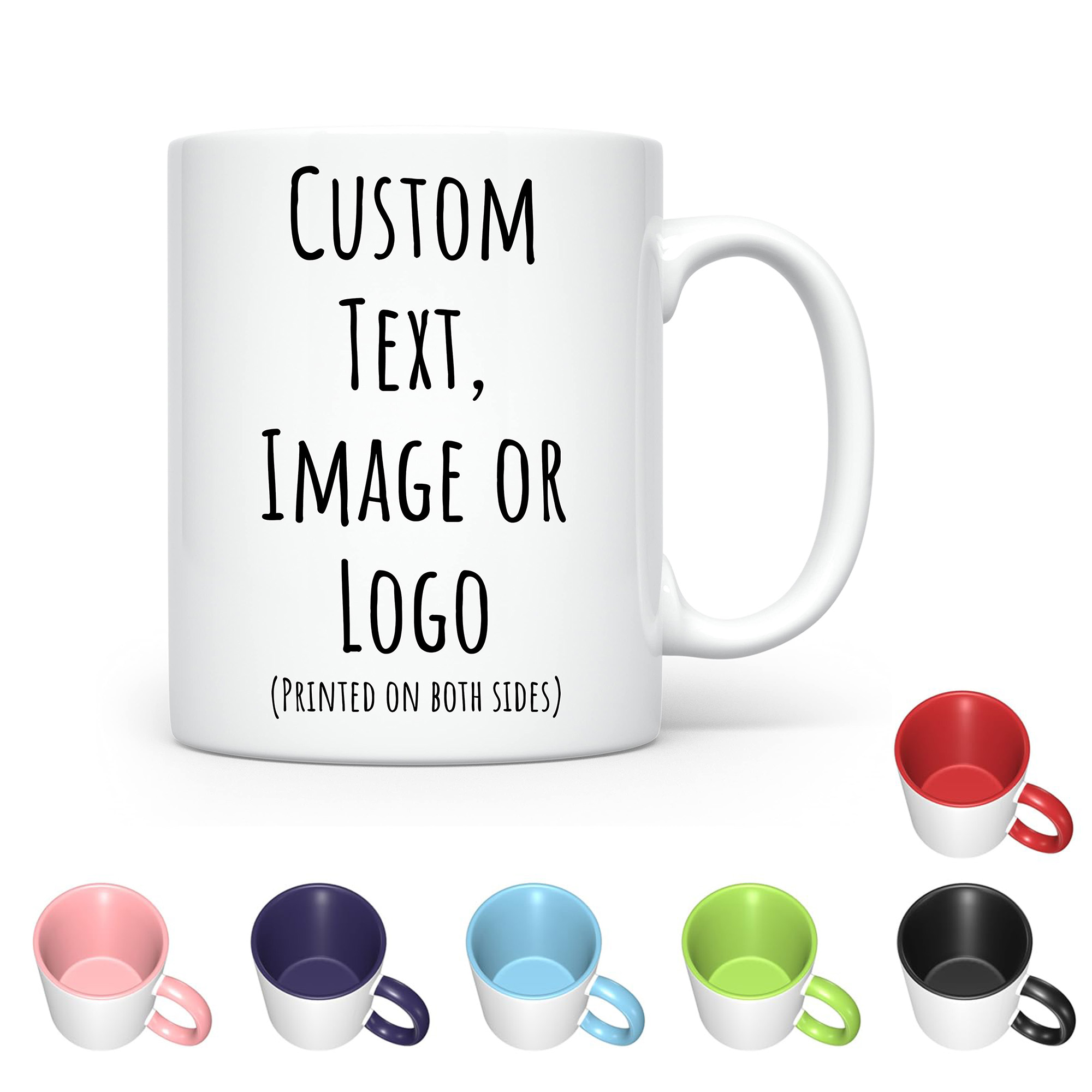 11 oz Custom Pattern Traditional Ceramic Mugs 2