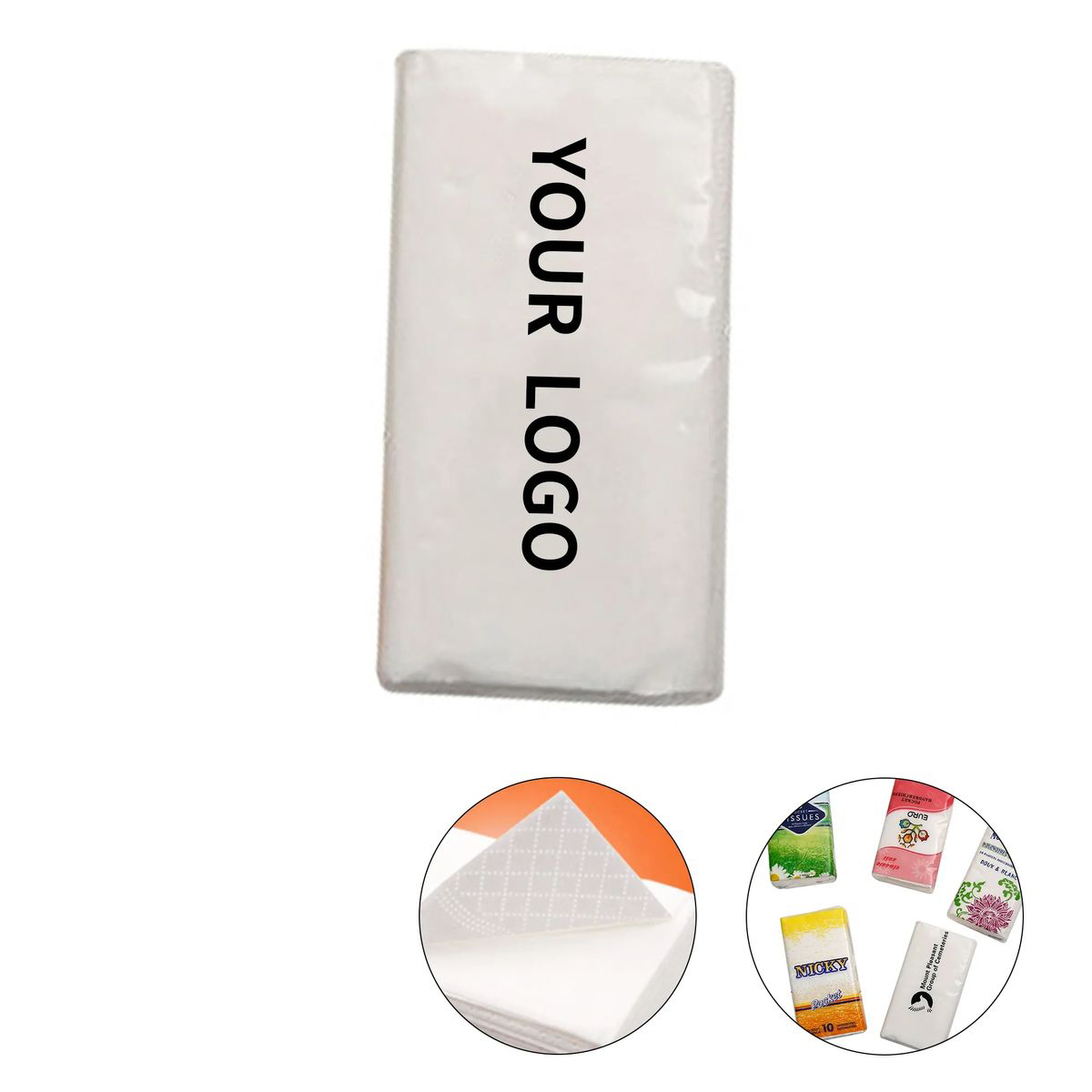 Portable Tissue Pack with Soft Three Layer Sheets 2