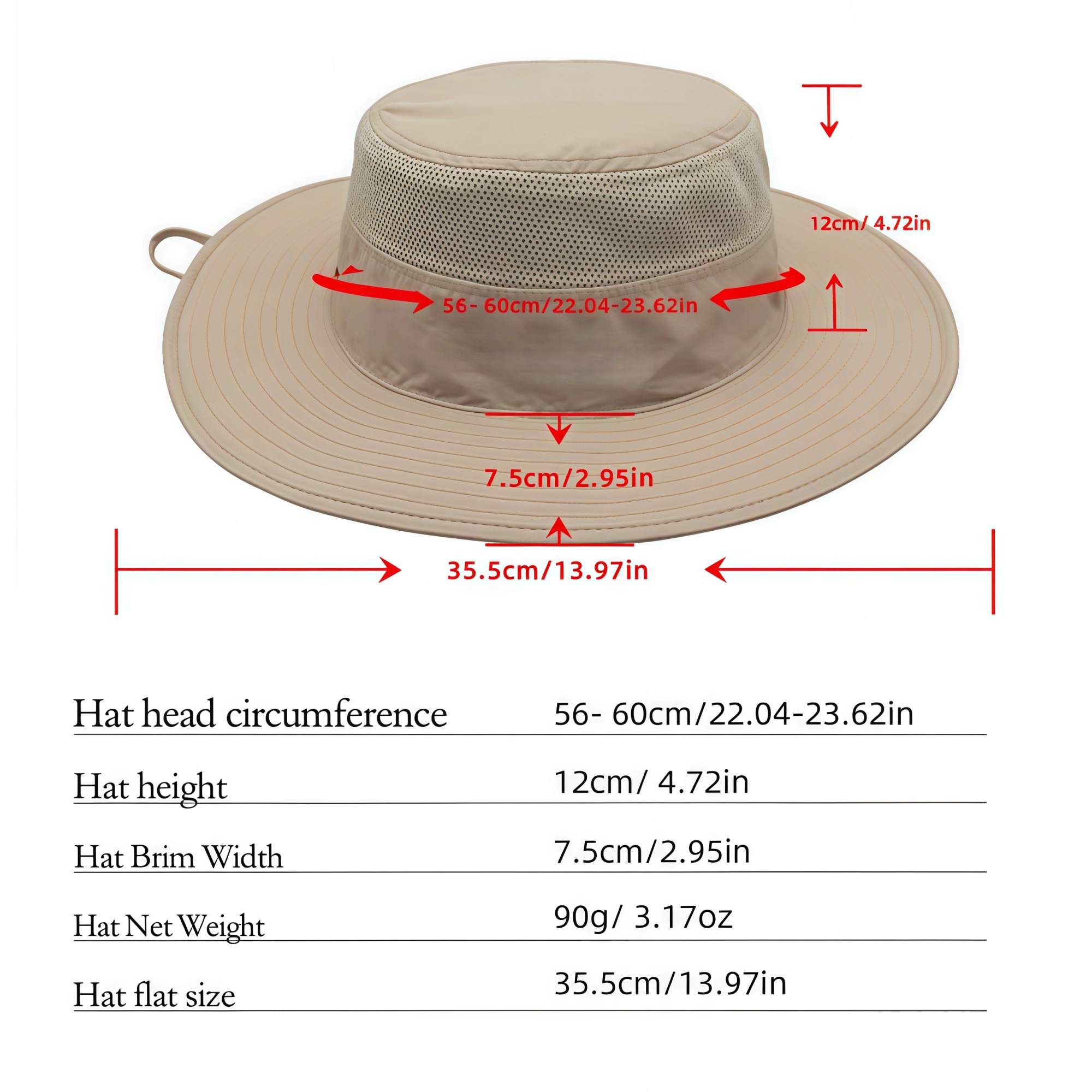 Full Color Wide Brim UV Protection Bucket Hat 4
