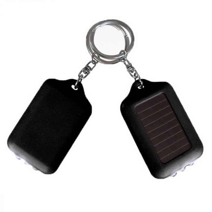 Solar Power Flashlight Keychain 1