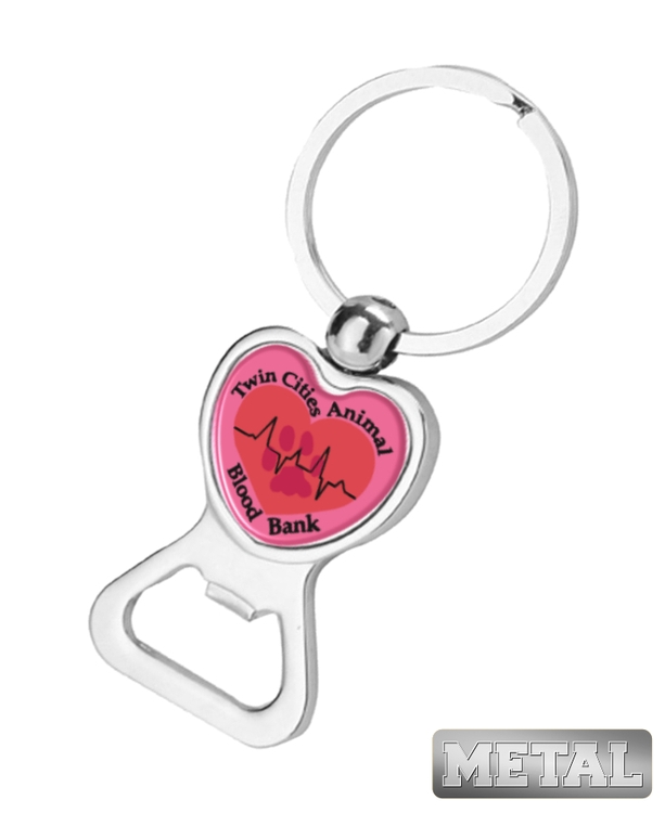 Heart Bottle Opener Keychain-Full Color 2