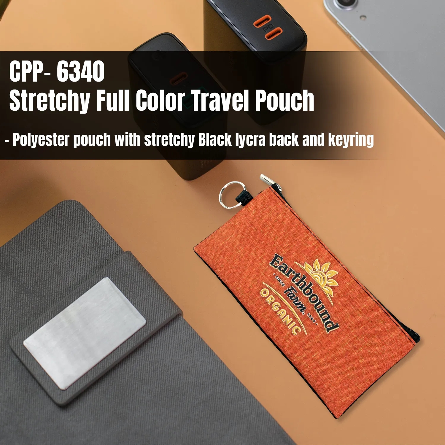 Stretchy Full Color Travel Pouch 10