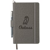 FSC® Mix 5.5" x 8.5" Heathered Hard Bound Journal 31