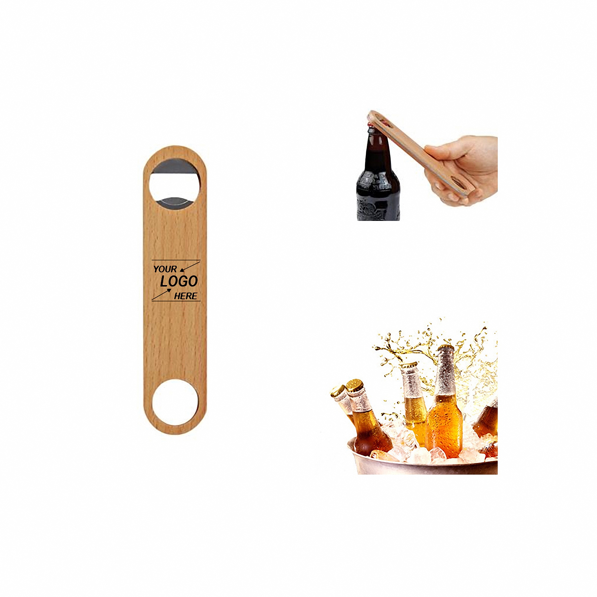 Wooden Handle Beer Bottle Opener