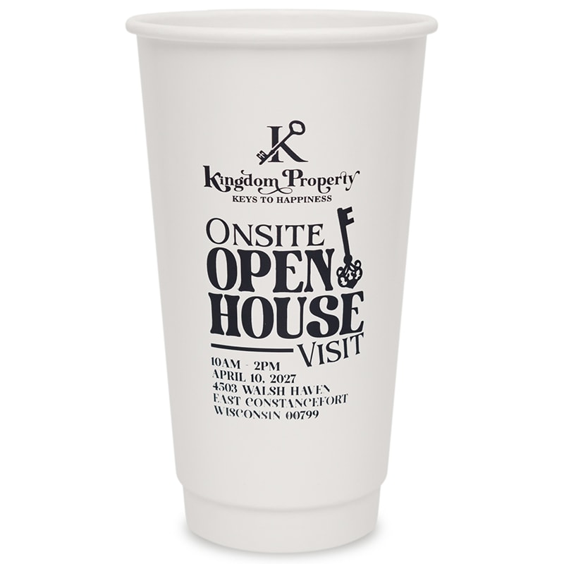 Custom 20 Oz. Double Wall Paper Hot Cups 25