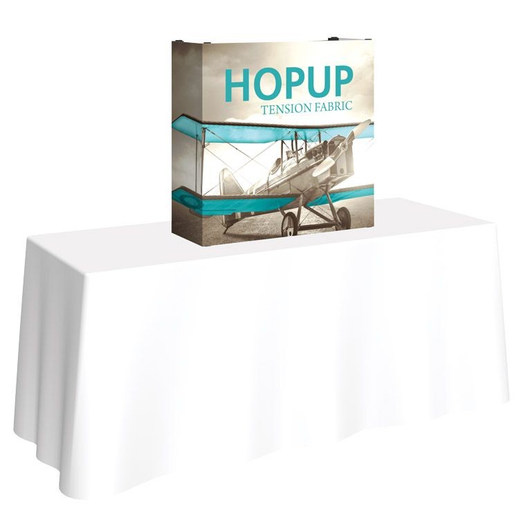 Hopup 2.5ft Straight Tabletop Frame & Fitted Graphic
