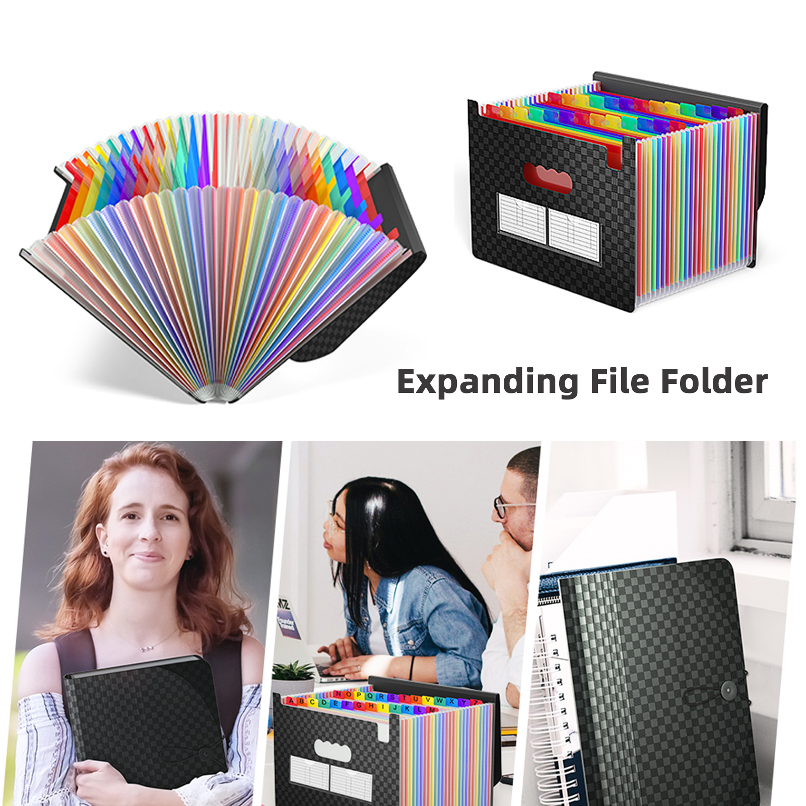 25 Pockets Accordian File Organizer 2