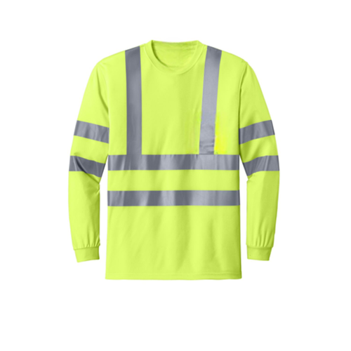 VISIPRO Long Sleeve Reflective Safety T-Shirt with Bands & 9