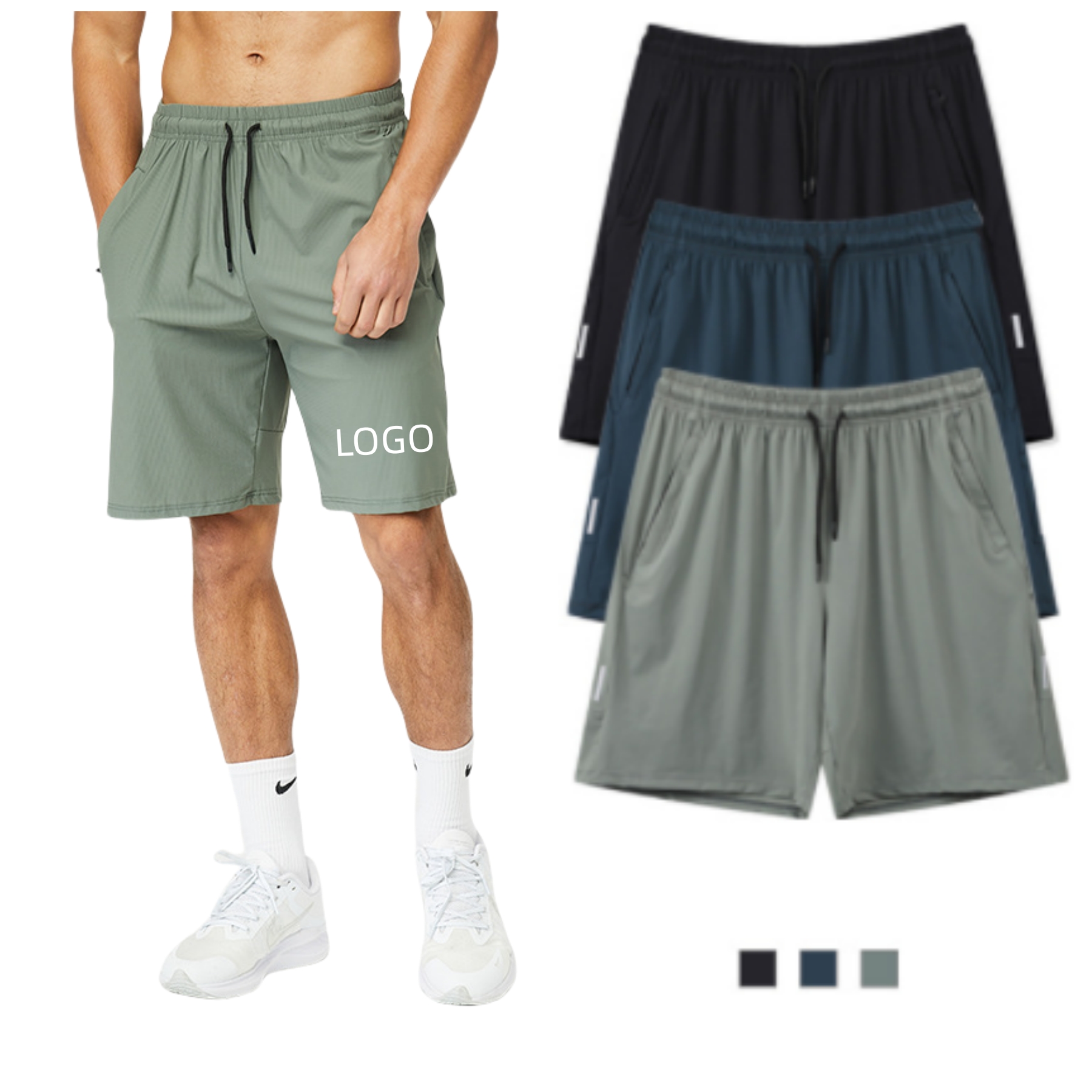Ice silk Breathable Sports Shorts 2