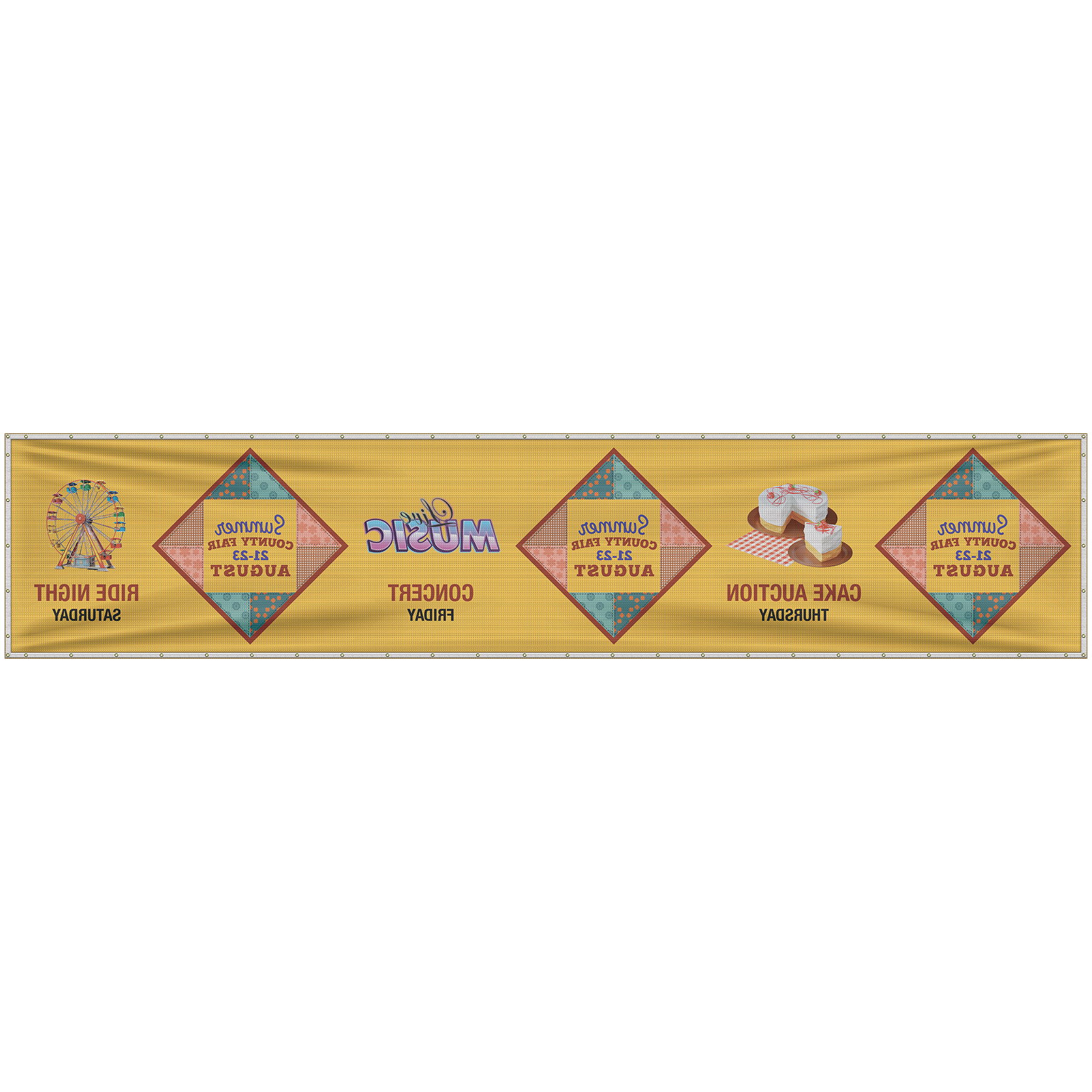 5' x 24' Premium Polyester Mesh Banner 6