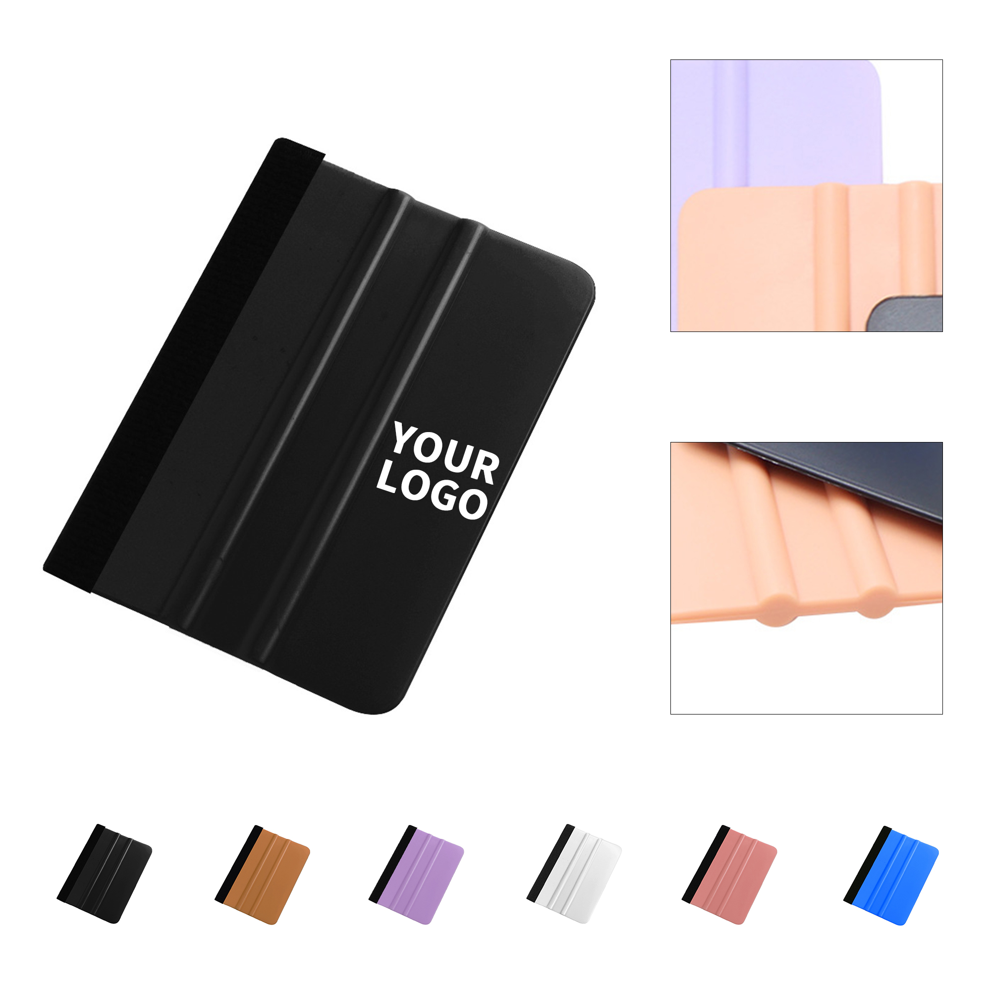Suede Felt Film Squeegee With Square Scraper 5