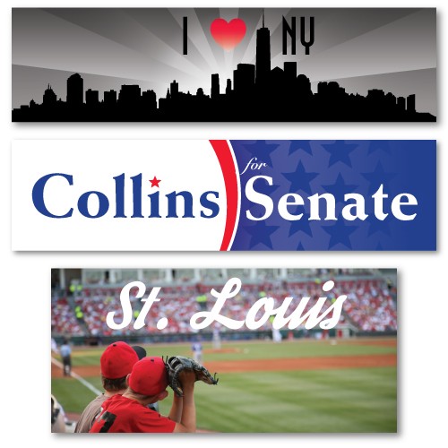 Laminated Rectangle Bumper Sticker Spot 1