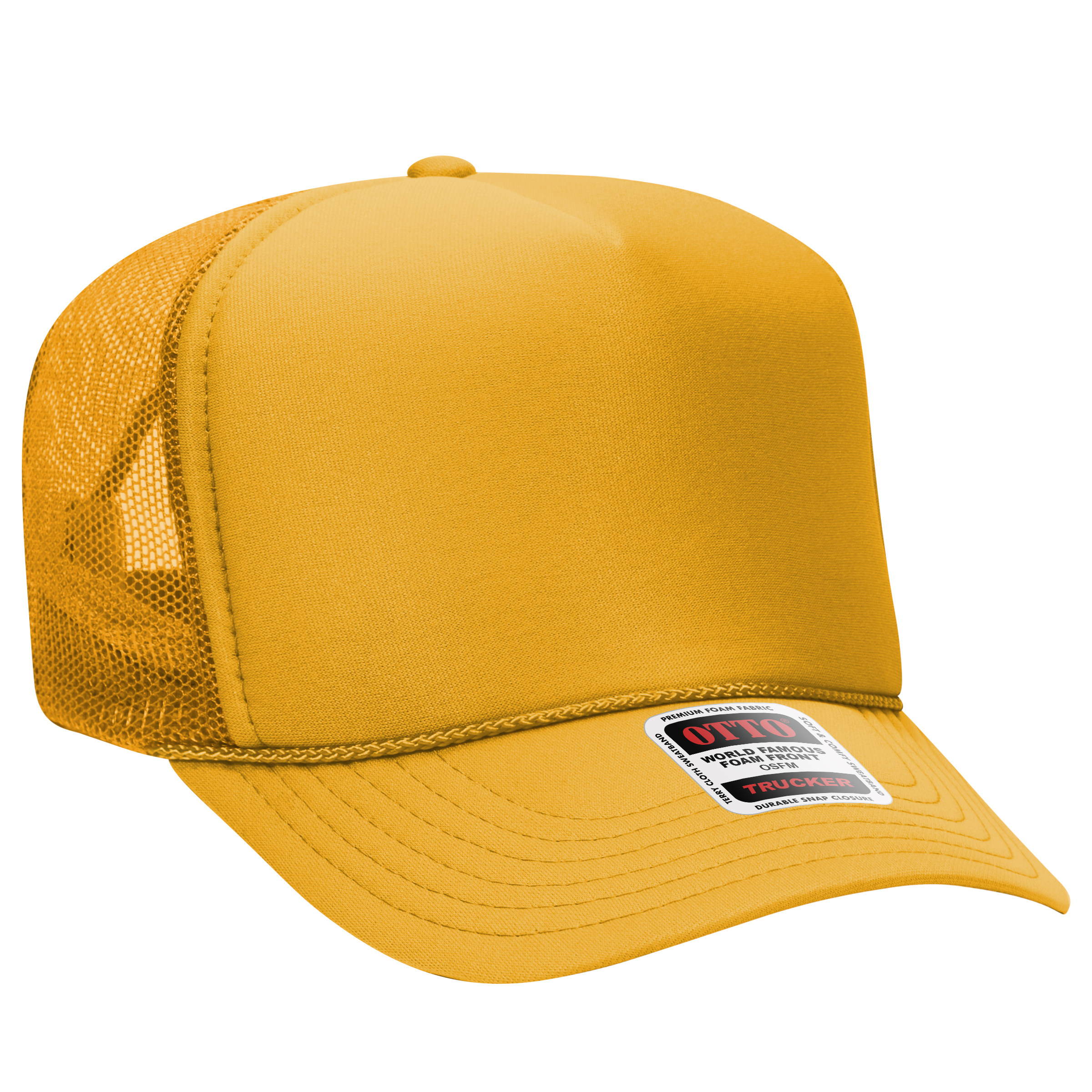 OTTO CAP® 5 Panel High Crown Mesh Back Trucker Hat 25