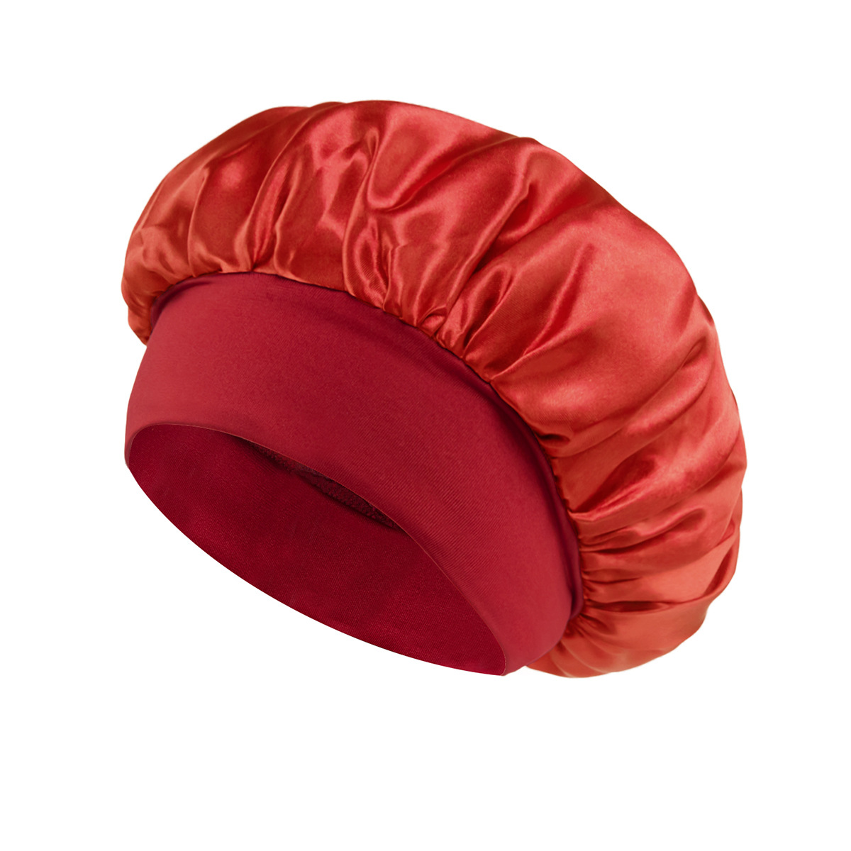 Silk Satin Sleep Hair Bonnet w/ Wide Edge for Women 25