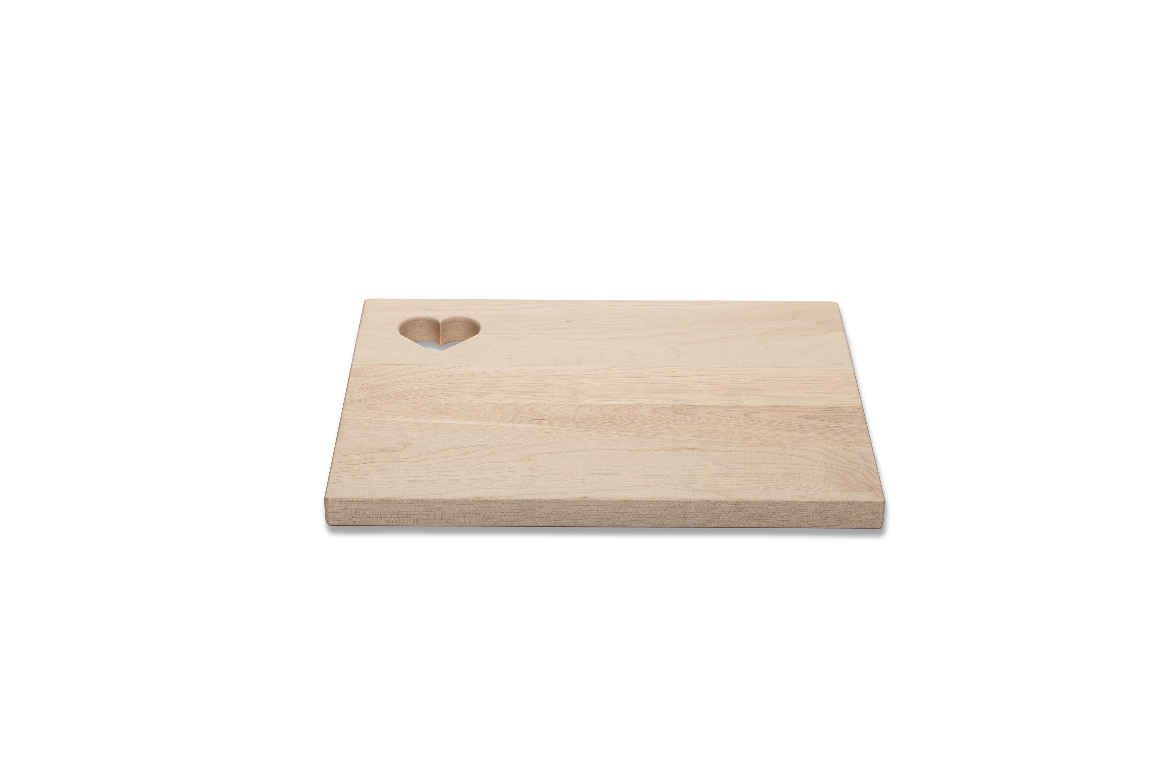 Small Maple Cutting Board with Heart Cutout 12"x9"x3/4" 2