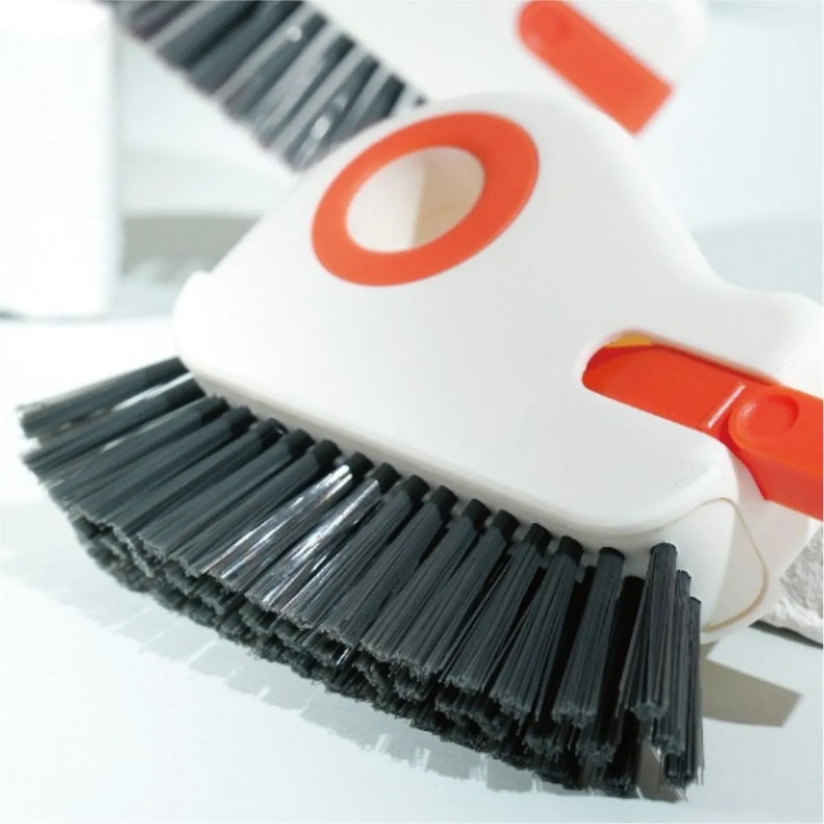 2 In 1 Window Track Groove Brush With Detachable Scraper 2