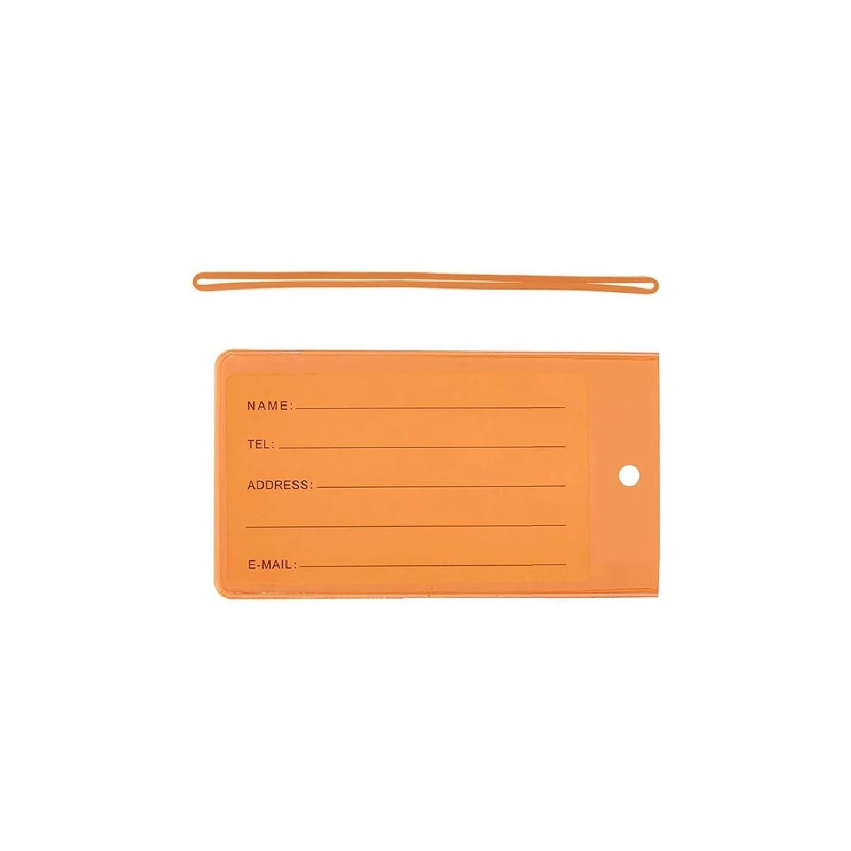 Clear PVC Luggage Tags With Strap 2