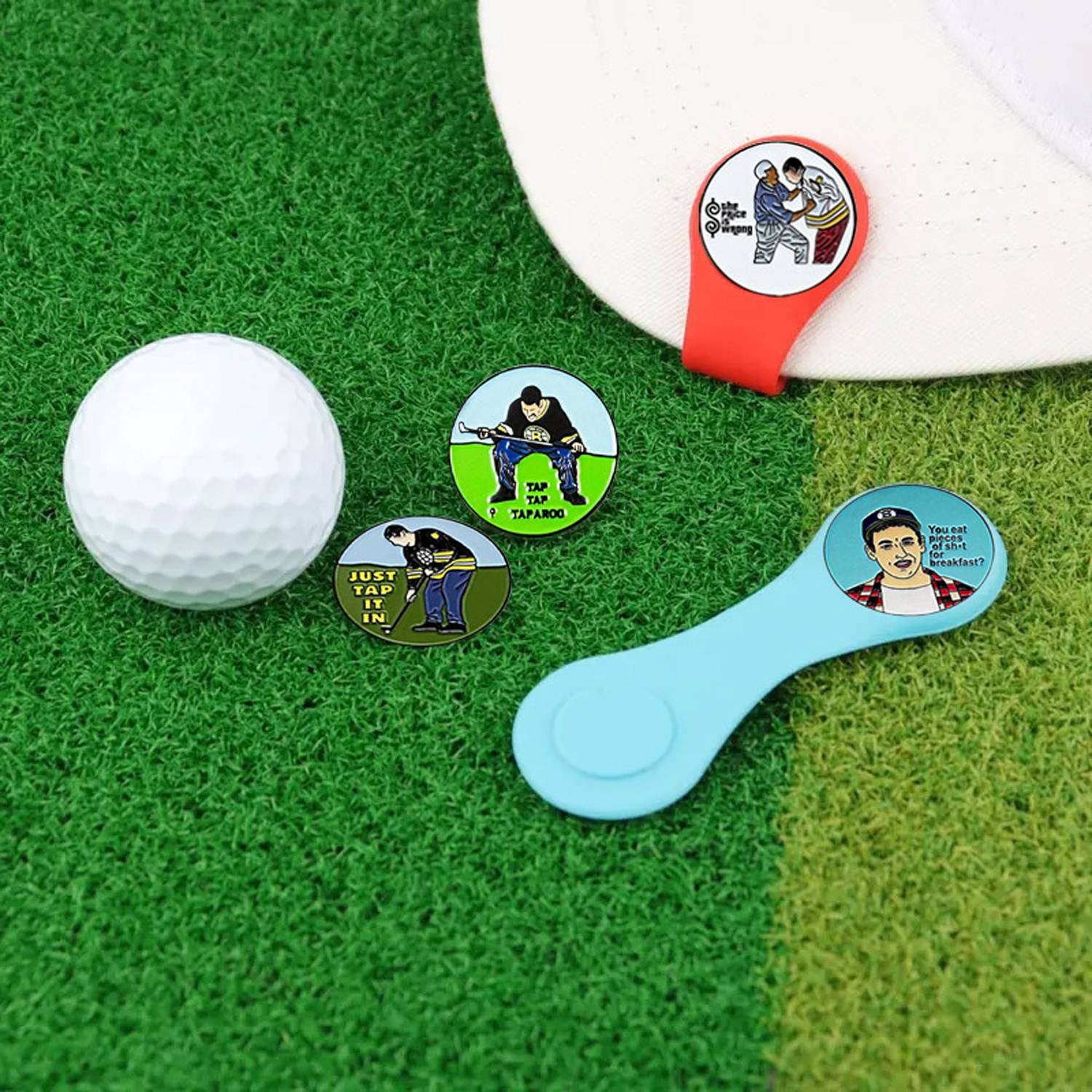 Custom Nickel Plated Golf Ball Marker 7
