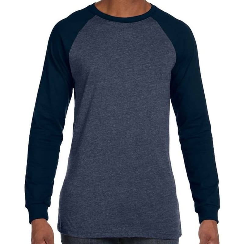 Bella Mens Jersey Long-Sleeve Baseball T-Shirt 11