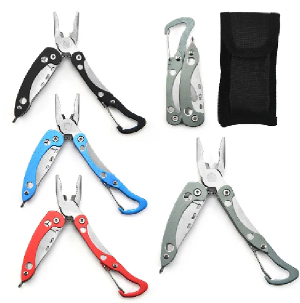 Multi-Tool Folding Pliers with Carabiner 1